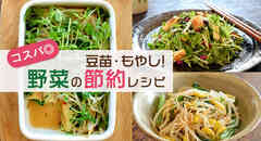 コスパにおすすめ♪豆苗・もやし!野菜の節約レシピ