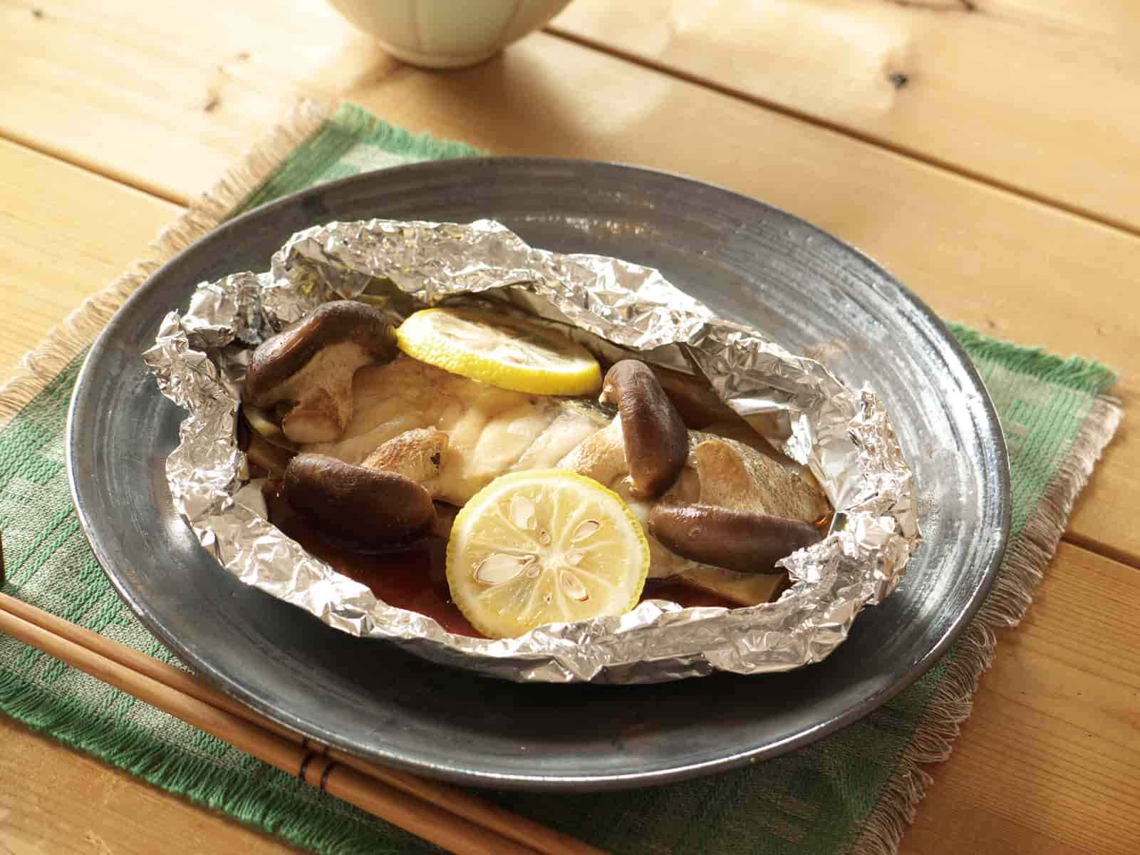 たらと生しいたけのホイル焼き レシピ