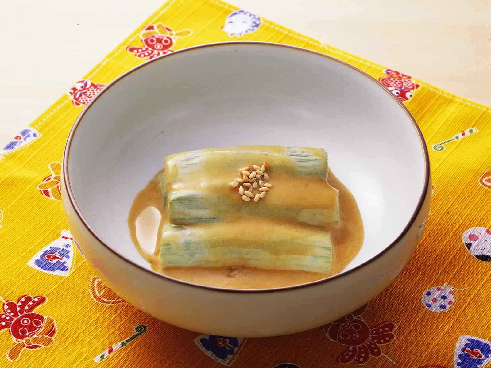ずいきのごまクリーム和え
