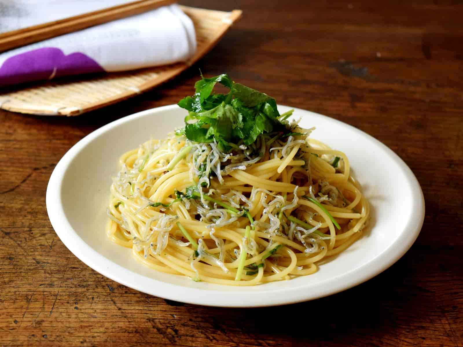 ちりめん和風カルボナーラ