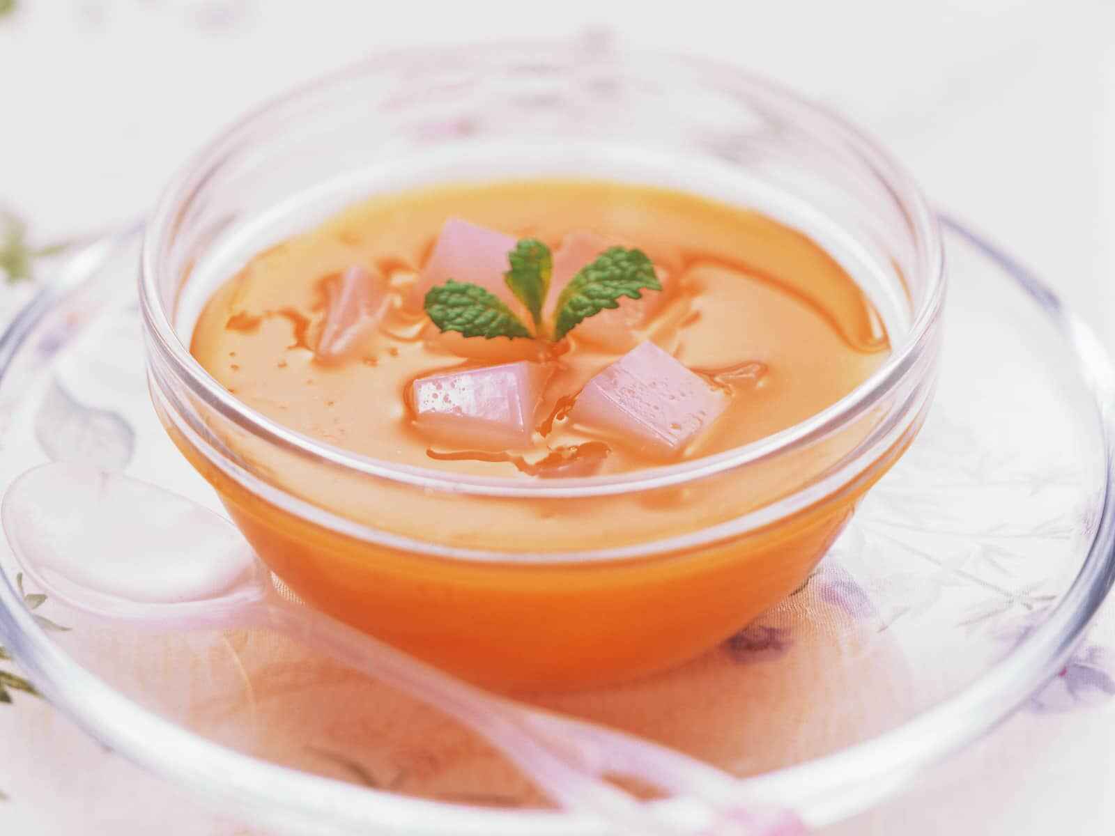 野菜ジュースでゼリー