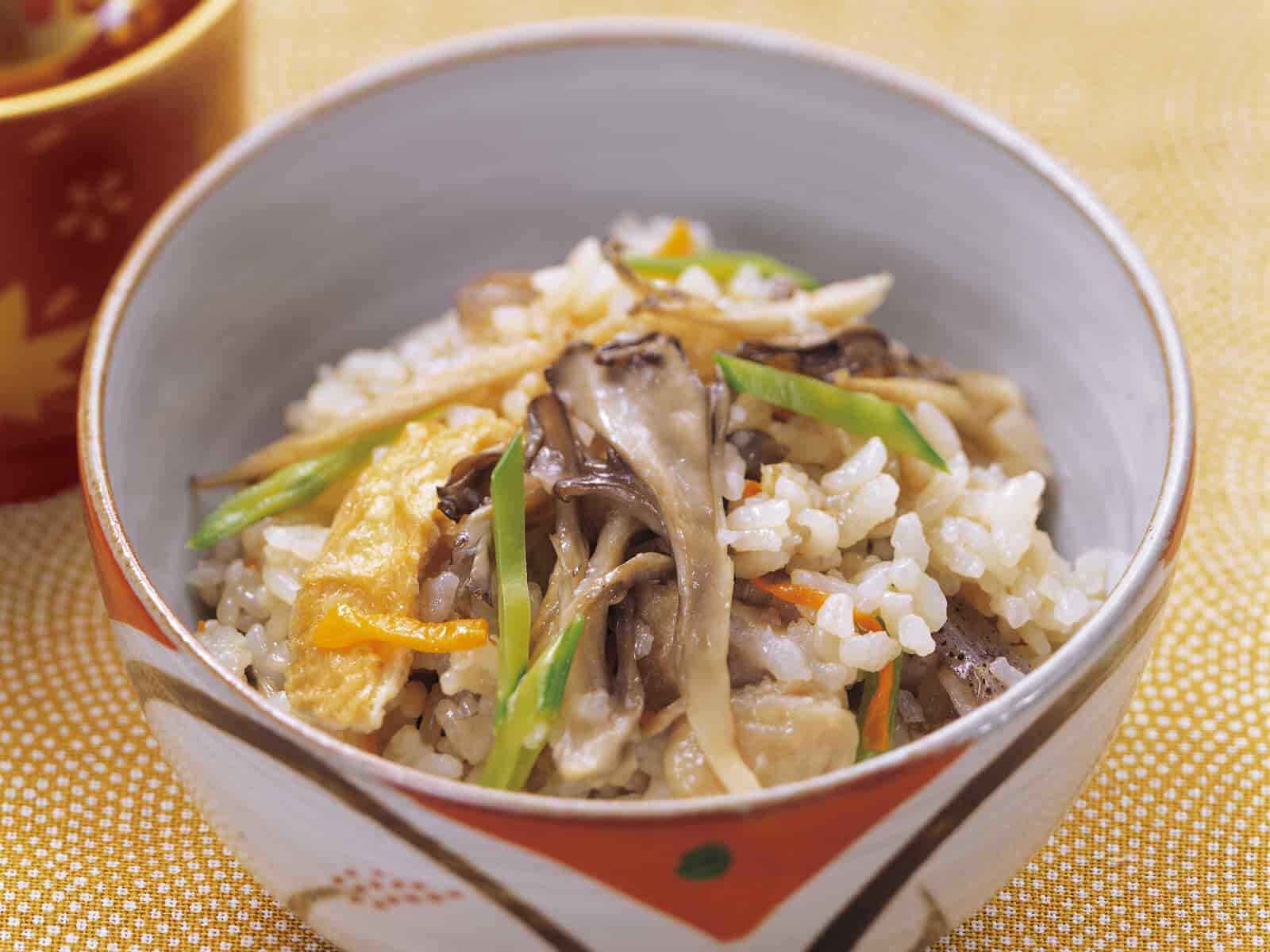  まいたけとごぼうの炊き込みご飯