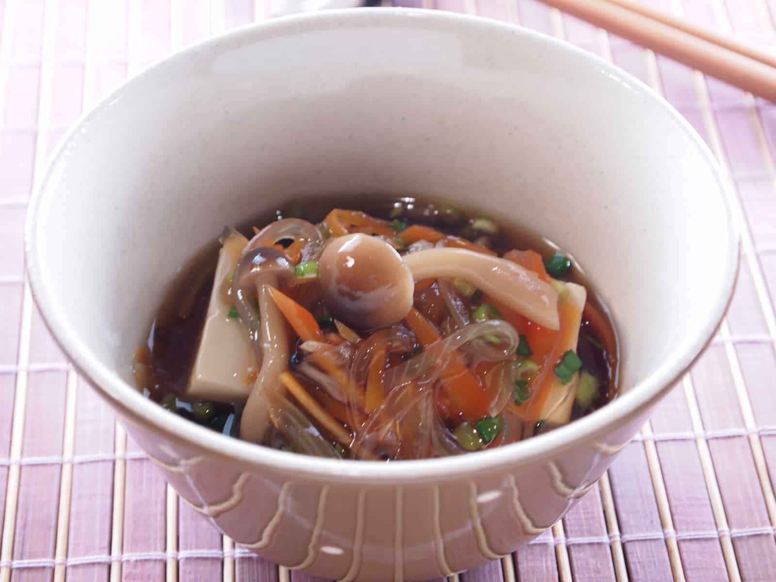 豆腐の野菜あんかけ