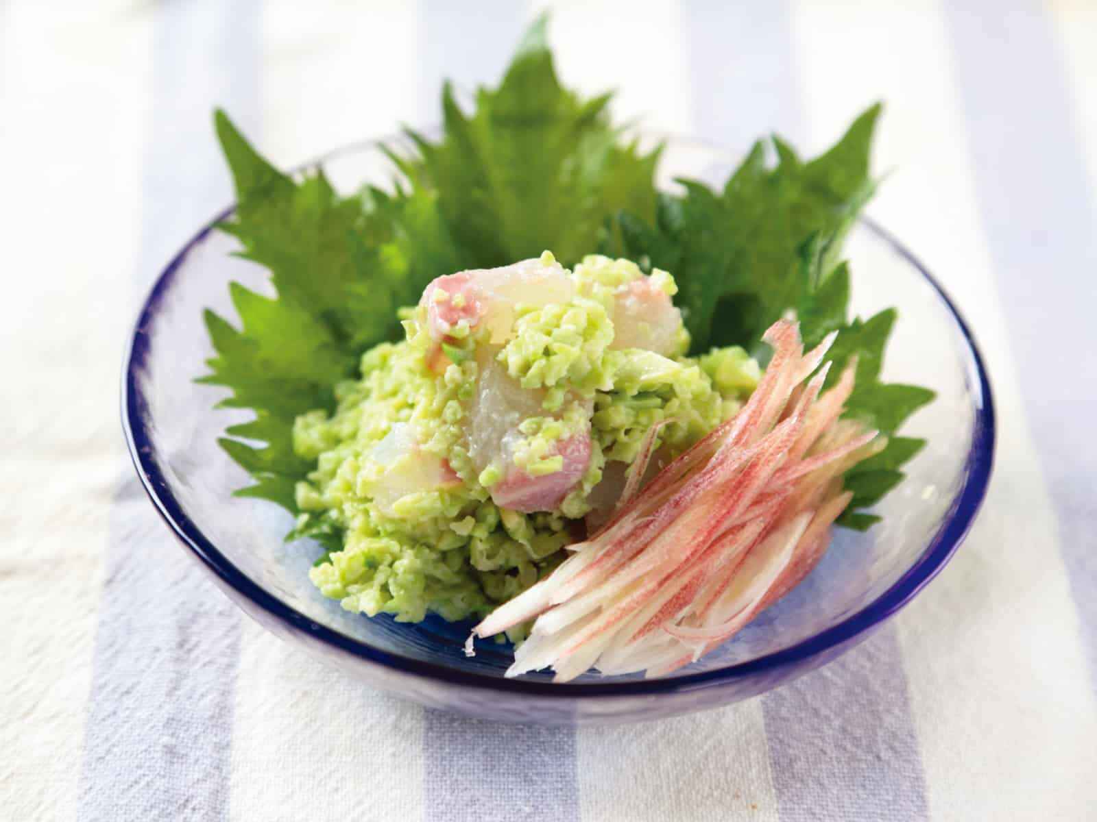 鯛のお刺身ずんだ和え