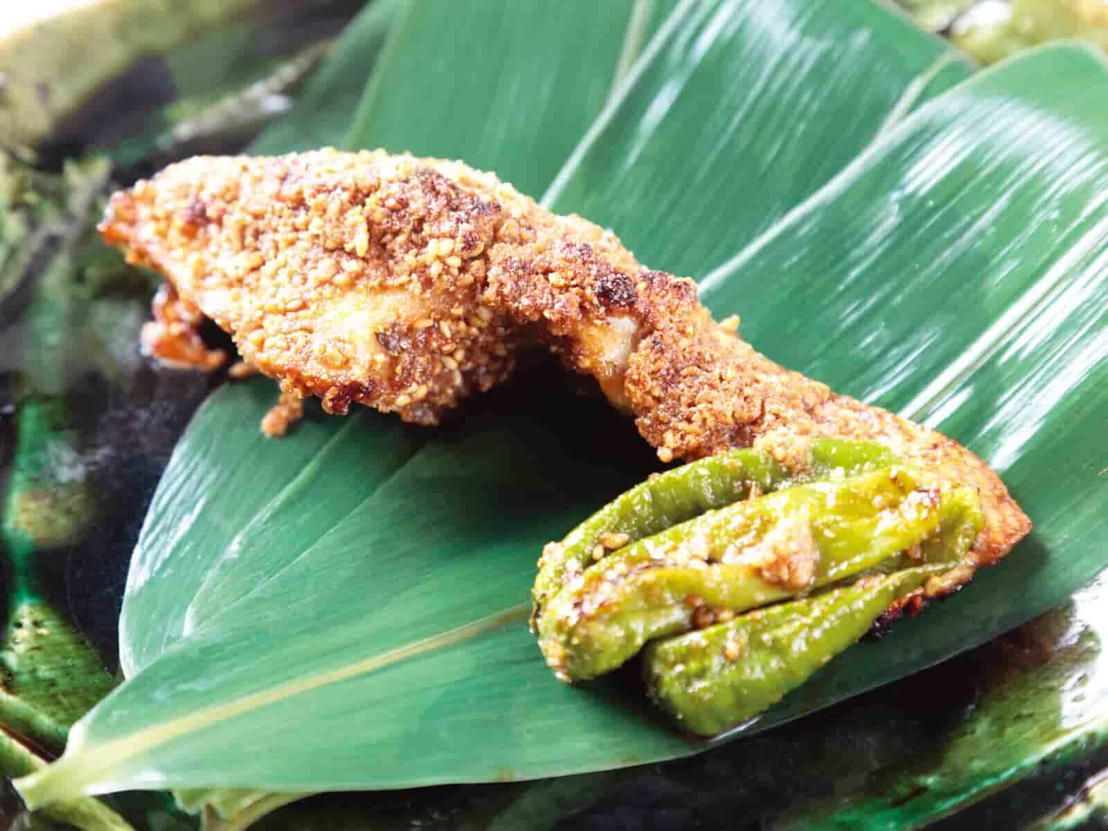 鯛のごま漬け焼き