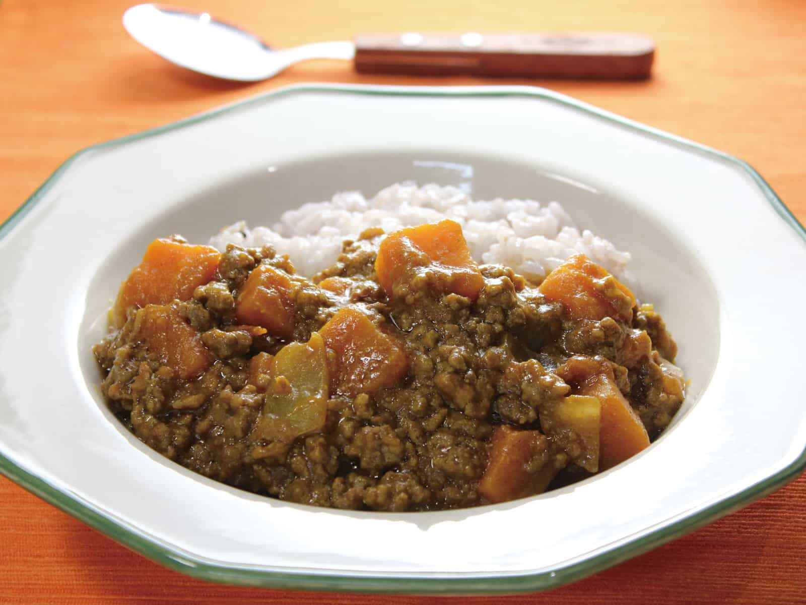 バターナッツかぼちゃのキーマカレー