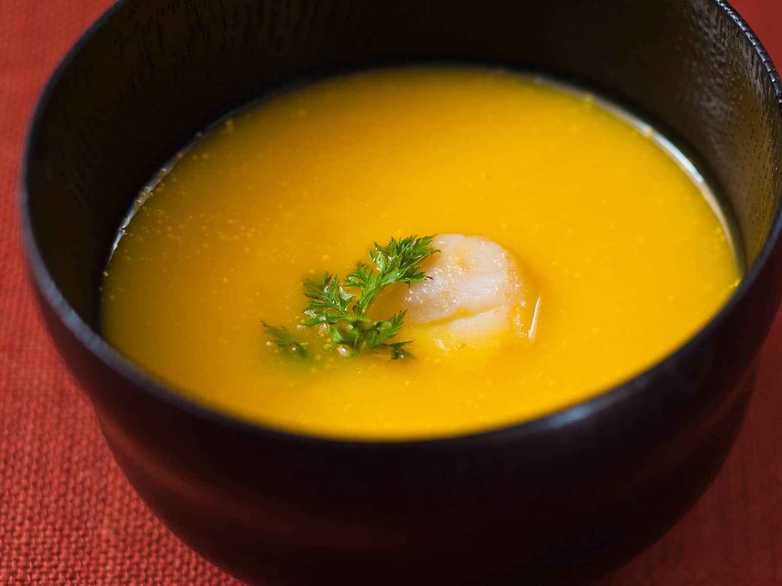 金美にんじんの和風スープ