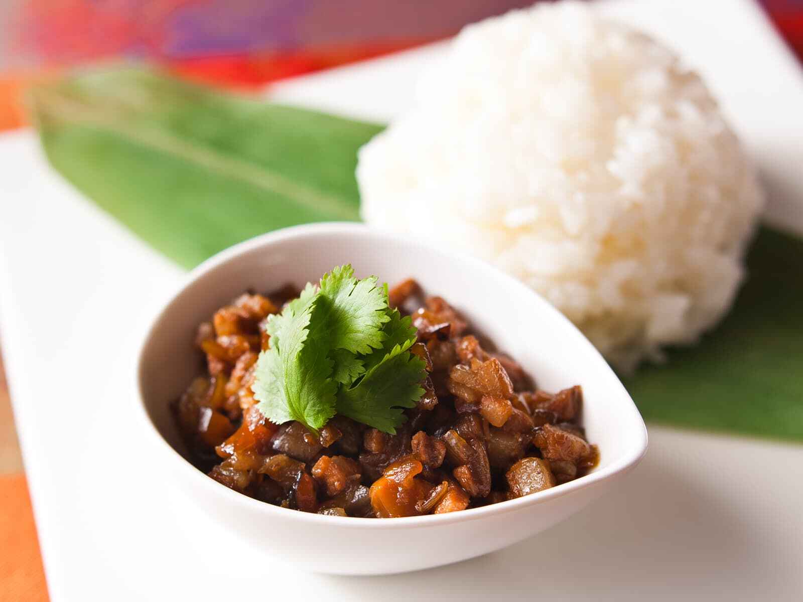 台湾風豚ひき肉煮ご飯