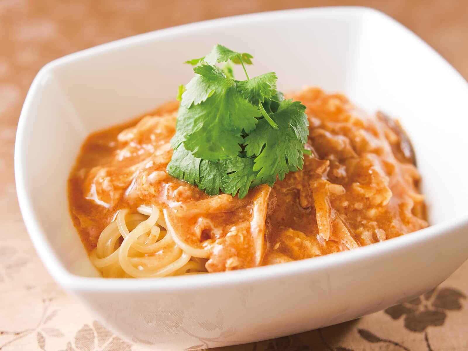 酸味ピリ辛スープめんのあんかけ仕立て
