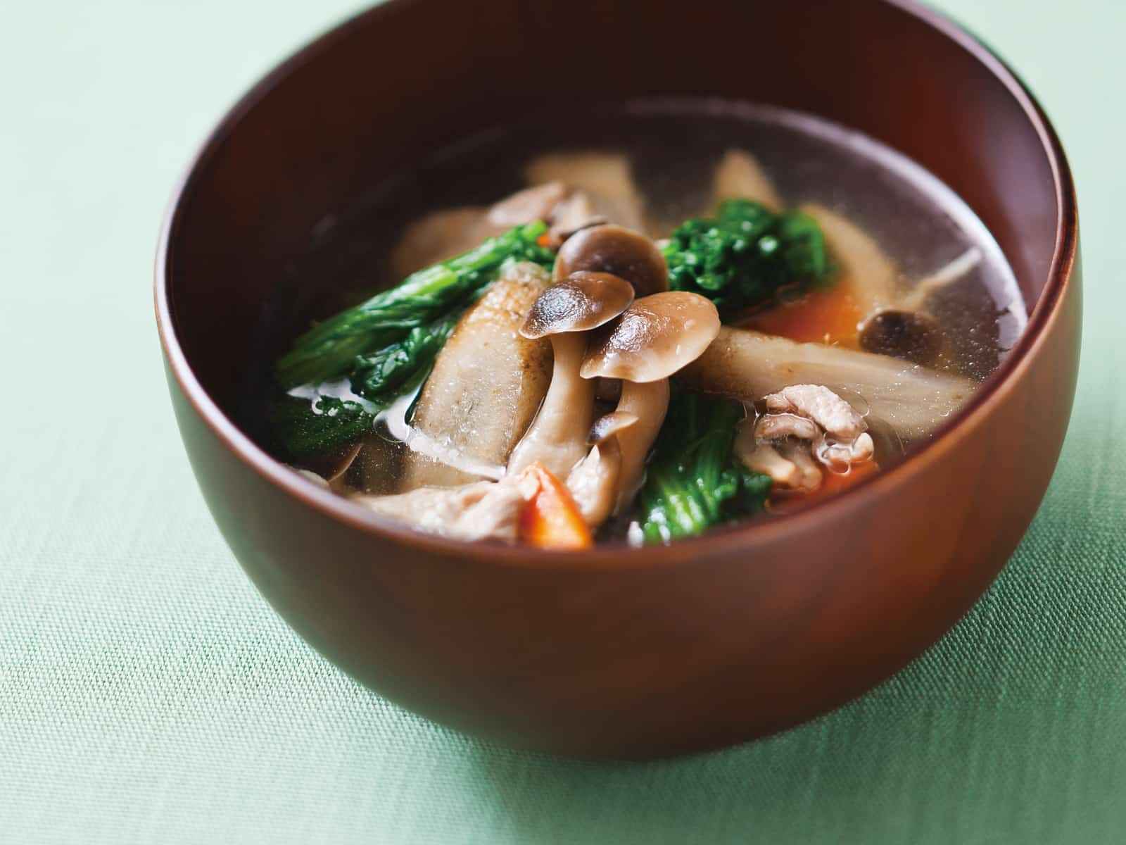 野菜たっぷりすまし汁