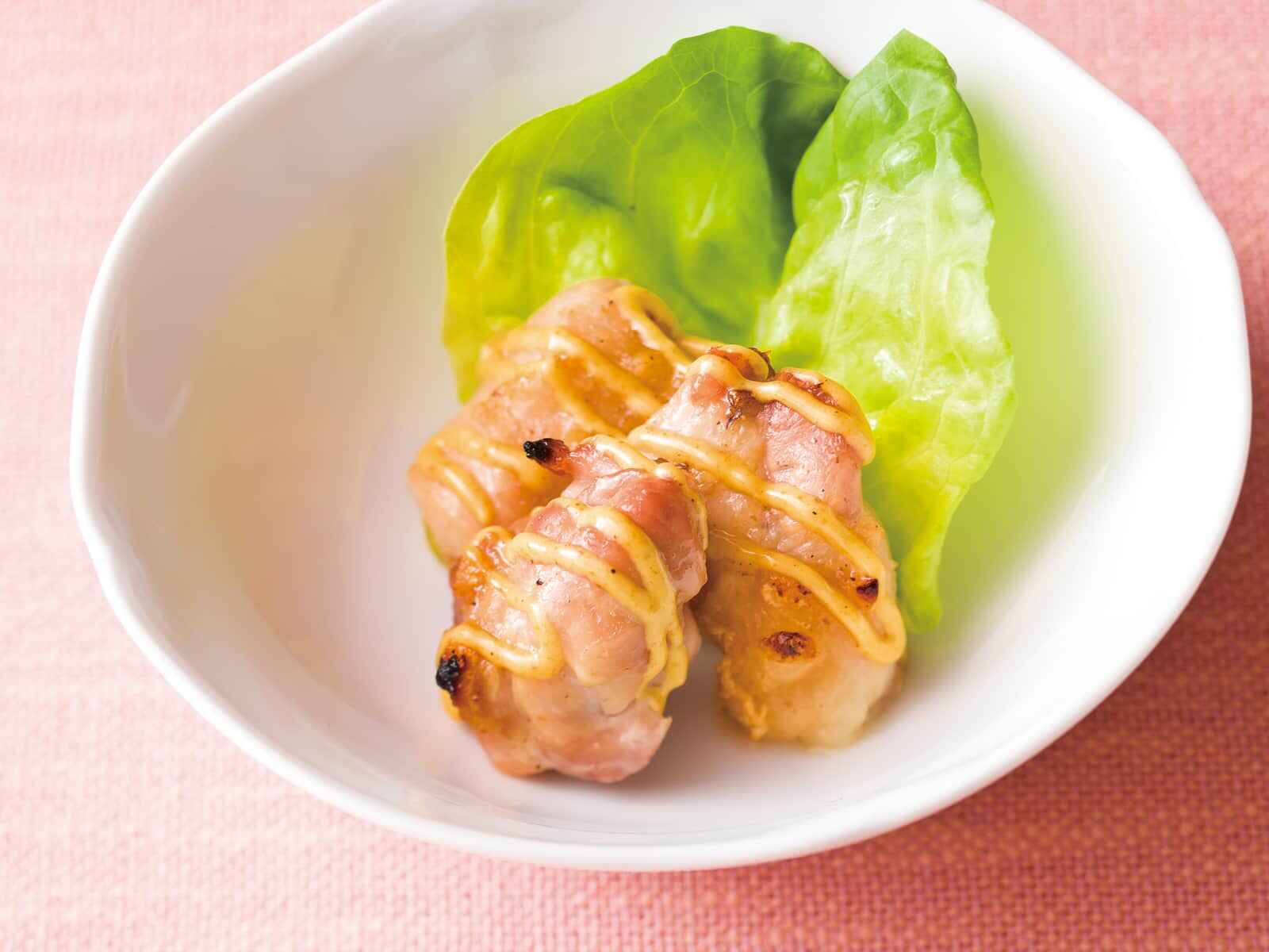 グリルチキンのカレーマヨネーズ和え