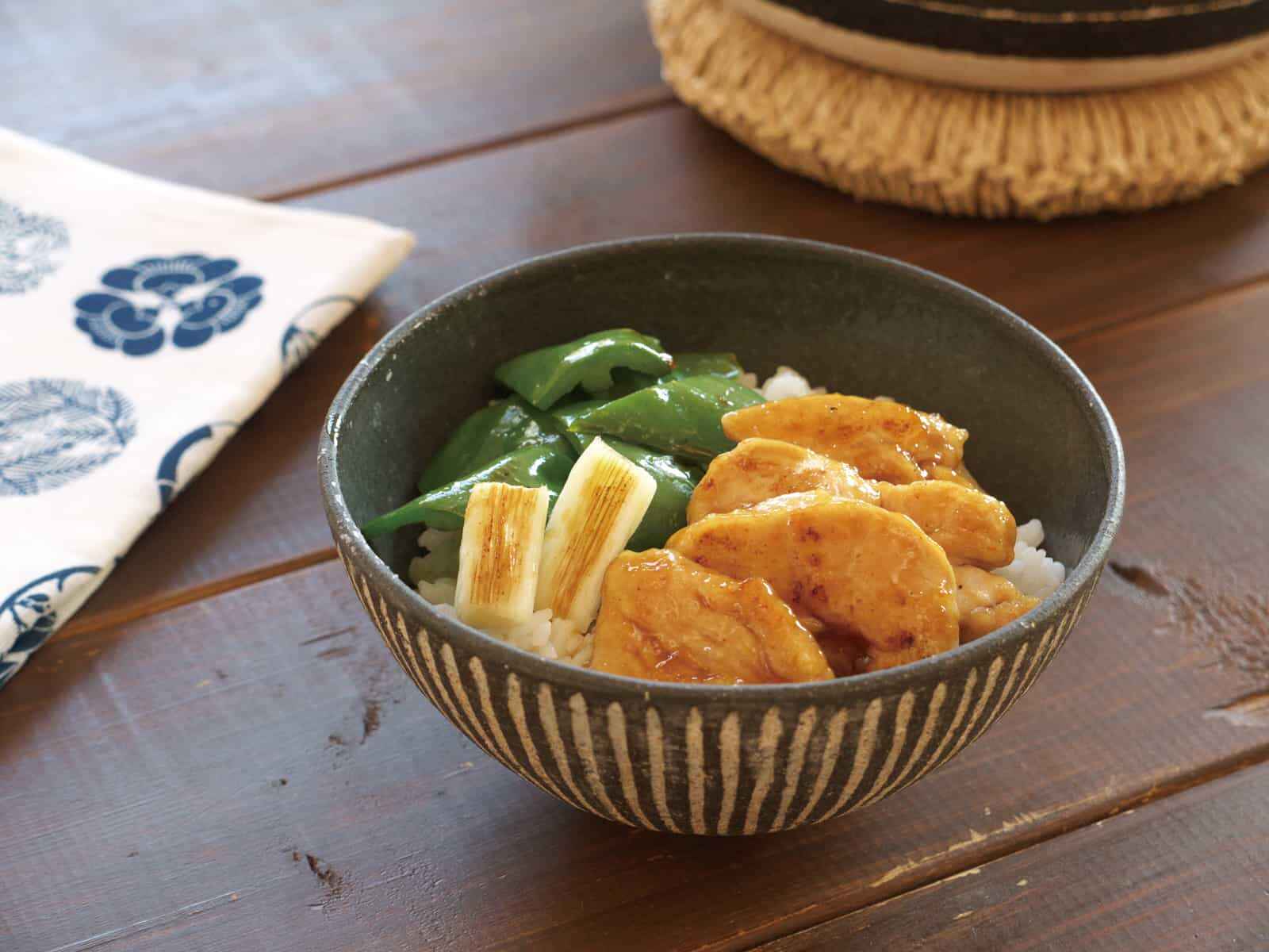 簡単ヘルシー鶏の照り焼き丼