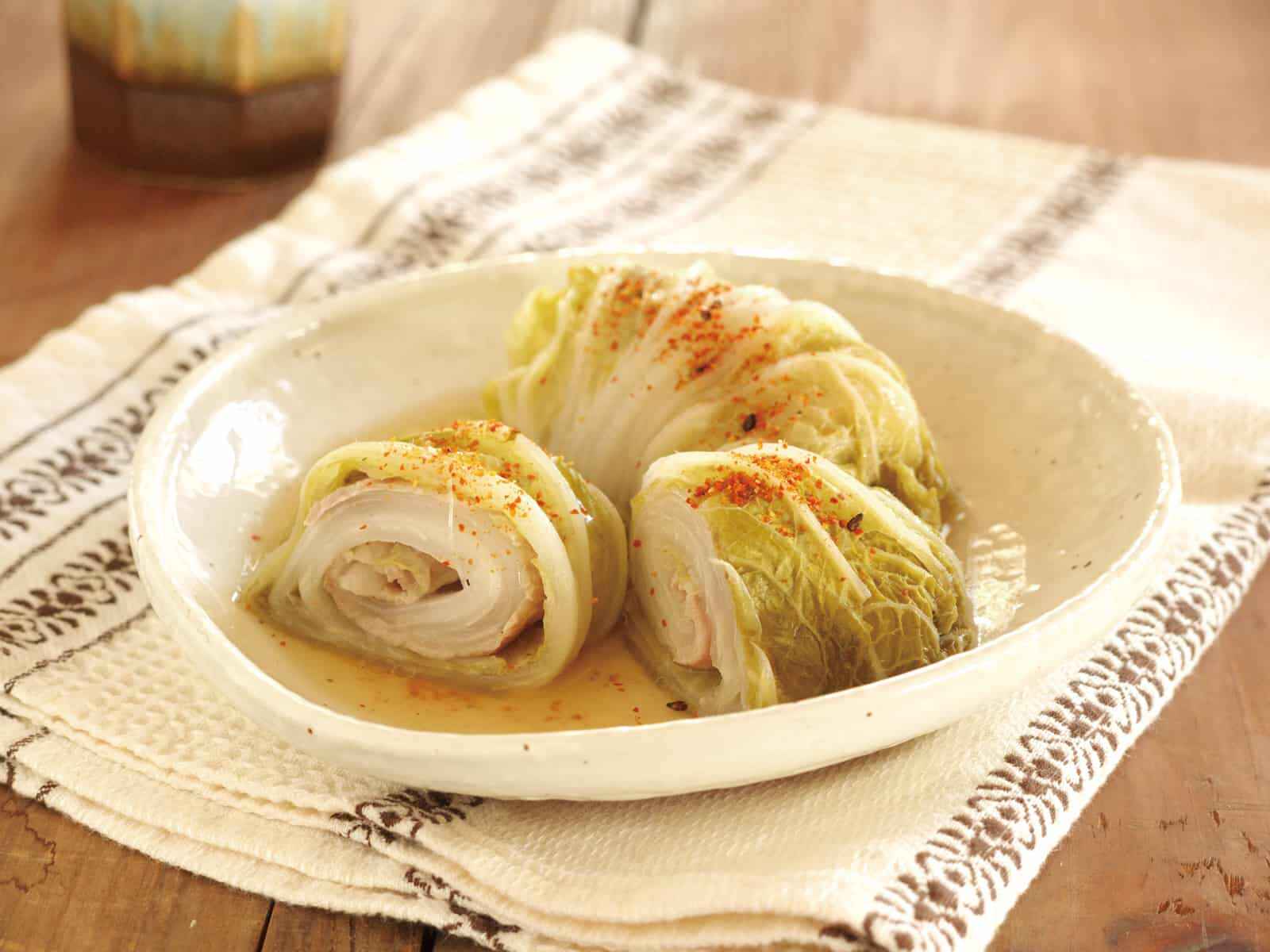 豚肉と白菜の簡単ロール煮