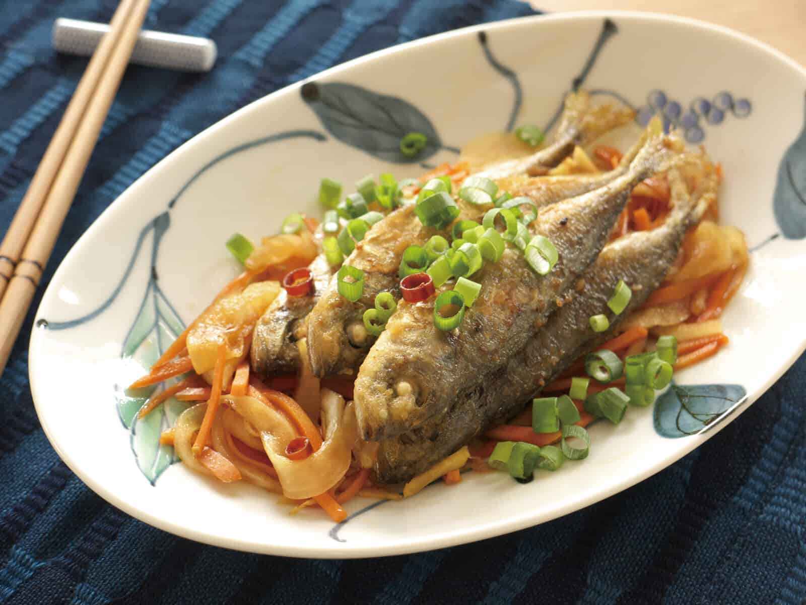 豆あじの南蛮漬け