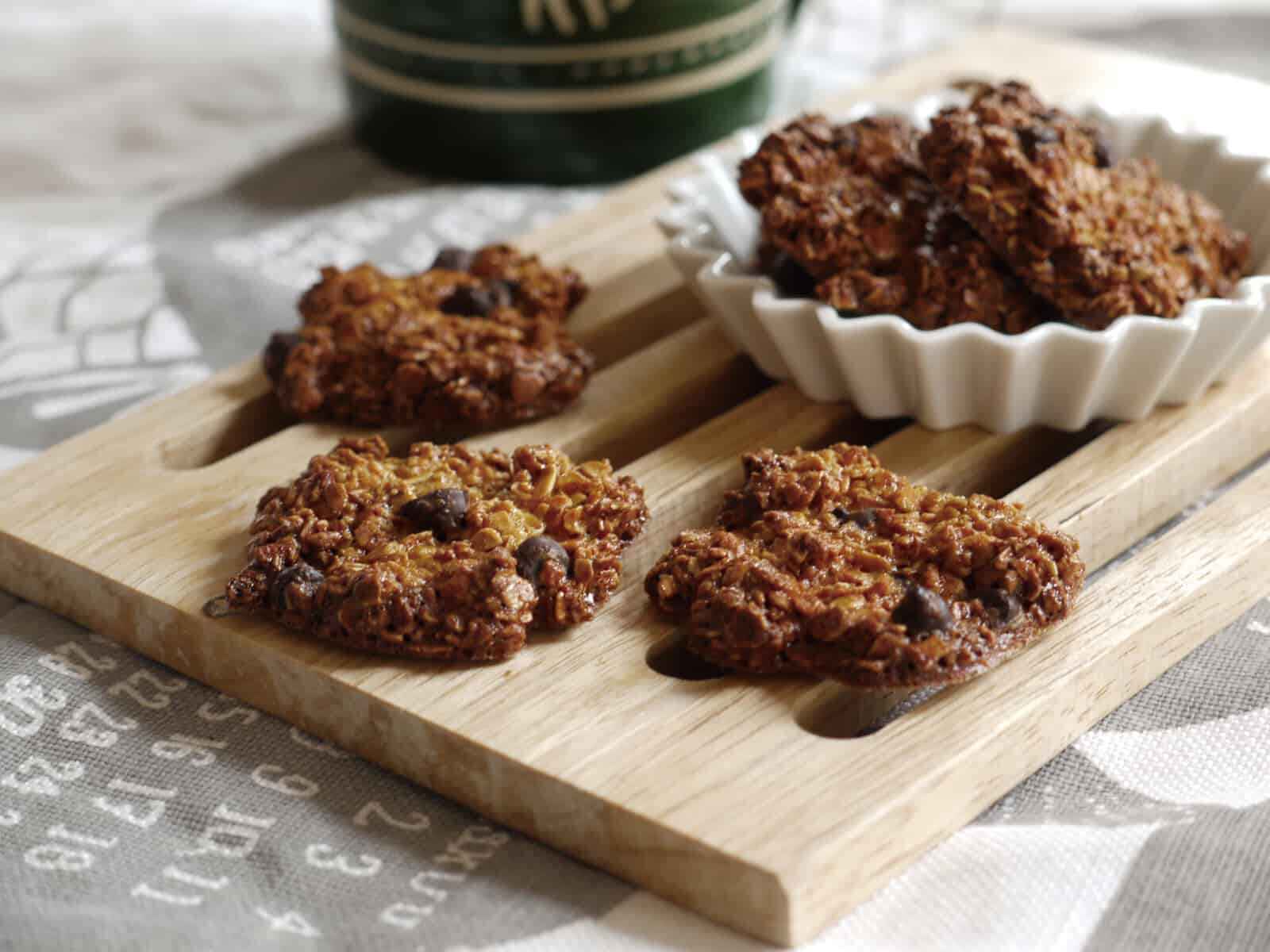 雑穀とチョコチップのノンオイルクッキー